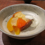 傳 - デザート：ババ 柿 オレンジ 日向夏