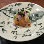 傳 - 造里：鱸(ヒラスズキ) 醤油 山葵