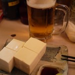学大酒場エビス参 - わがままいって特別に絹ごし豆腐を山葵醤油でm(_ _)mｱﾘｶﾞﾄｳ