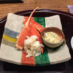 日本料理 とくを - 酢の物はカニ。
