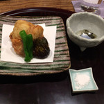 日本料理 とくを - 揚物。トラフグの竜田揚げ。