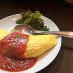 ごっそ - チーズinオムレツ トマトのソース(580円)