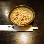 楽庵 - お酒のお通し揚げ蕎麦@150円