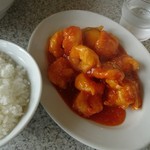 Taiwan bi shokuya - 海老チリ定食