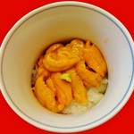 味 ふくしま - 『うにのいい蒸し』!!
      うにが、たっぷりのった温かいお寿司～!!とろっとろ～で、軟らかくって、甘くって旨～い『うに』と、もっちもちで温かい酢飯～♪(^o^)丿