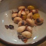 蕎麦バーかつのや - ぎんなん焼き３５０円