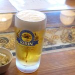 酔酒 - 自家製ジャコ入りポテトサラダと生ビール