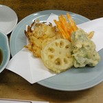 天ぷらをお好みでチョイス