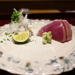 二条城ふる田 - ☆ふぐぶつ刺し＆ヨコワ藁たたき風(^^♪☆