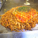 Okonomiyaki Teppanyaki Ikkyuu - 「肉玉そば」５５０円＋「ダブル」１００円