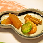 英ちゃん冨久鮓 - 付き出し（数の子、牛蒡、海老）