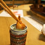 英ちゃん冨久鮓 - 河豚ひれ酒