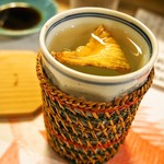 英ちゃん冨久鮓 - 河豚ひれ酒