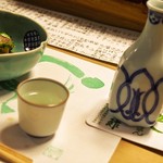 英ちゃん冨久鮓 - 鯵酢には燗酒が合う