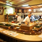 英ちゃん冨久鮓 - 1Fカウンター席