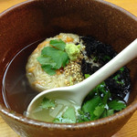 酒讃家 - 紅鱒のおむすび茶漬け