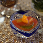 しのはら - トマトの黄身酢のせ