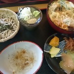 こんにゃく茶屋  - カツ丼とざるそばのセット