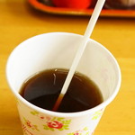 Kitarouramen - 豆挽きコーヒーサービス。