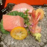 料理旅館 金沢茶屋 - お造り 天然ぶり 真鯛 まぐろ