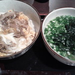 大地のうどん - 牛丼セット