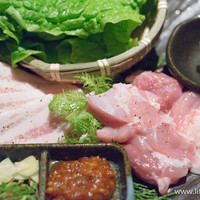 焼肉 炙屋武蔵 - ・津軽鶏・豚カルビ・サンチュ～我が家味噌添え～【2016年4月】