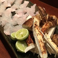鱧と松茸のなべ