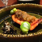 Hanayagi - 桜鱒の塔味噌焼き。