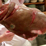 はらまさ - 解体前のクエのカシラ。分かってはいてもやはりデカイ。