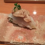 鮨 おさむ - かわはぎ　肝が甘い！！