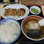 ラーメン天狗山 - 餃子定食650円