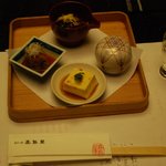 Takashi No Yado Takashimaya - （夕食編）天神山の食前酒と前菜・季節の彩り三種盛り