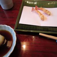 お座敷天婦羅 天政 丸ビル店 - さいまき２本と天つゆなど