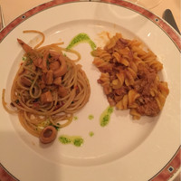 エリオ・ロカンダ・イタリアーナ - 帆立とイカのパスタ&仔羊のラグーショートパスタ
