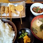 Oosaka Shinsekai Yamachan - 串揚げ定食