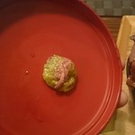 和牛＆Seafood　Micio（ミーチョ） - 2017/1  蓋の裏のワサビを見逃さないように♪