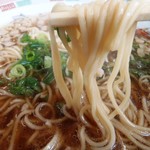 竜ちゃん - 麺はこんな感じ　角太系麺で大はダブルだ