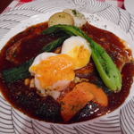 ビストロ アオキ - ポークソテー温玉添え