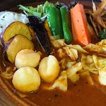 カレーのふらのや - たっぷり道産野菜のスープカレー1