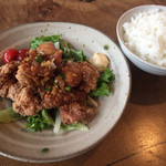 カフェ グローブ - 鶏の唐揚ネギソース  980円