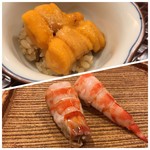 鮨 鈴木 - 浜中馬糞海胆、車海老