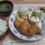 レストラン　らん - ある日のA定食（かきフライ）