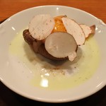 アノニム - 椎茸のグリルと温度卵の卵黄