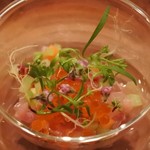 天然のぶりと野菜のタルタル