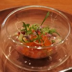 アノニム - 天然のぶりと野菜のタルタル