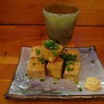 居酒屋 ぱいかじ - 島豆腐の厚揚げ