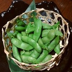 美・食・同・源 天空の月 - 枝豆（黒埼茶豆）