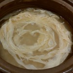 美・食・同・源 天空の月 - しゃぶしゃぶ後の雑炊