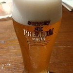 美・食・同・源 天空の月 - 生ビール