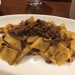 リストランテ ハナタニ - （2017・1月）猪と茸のパスタ